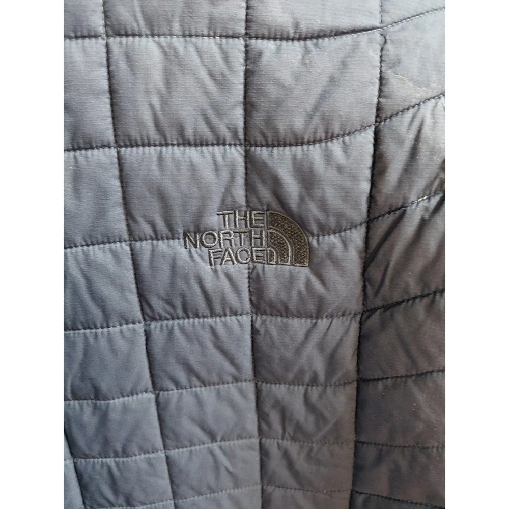 The North Face Mens M Navy Quilted Full Zip Puffer‎ Jacket Insulated Coat
